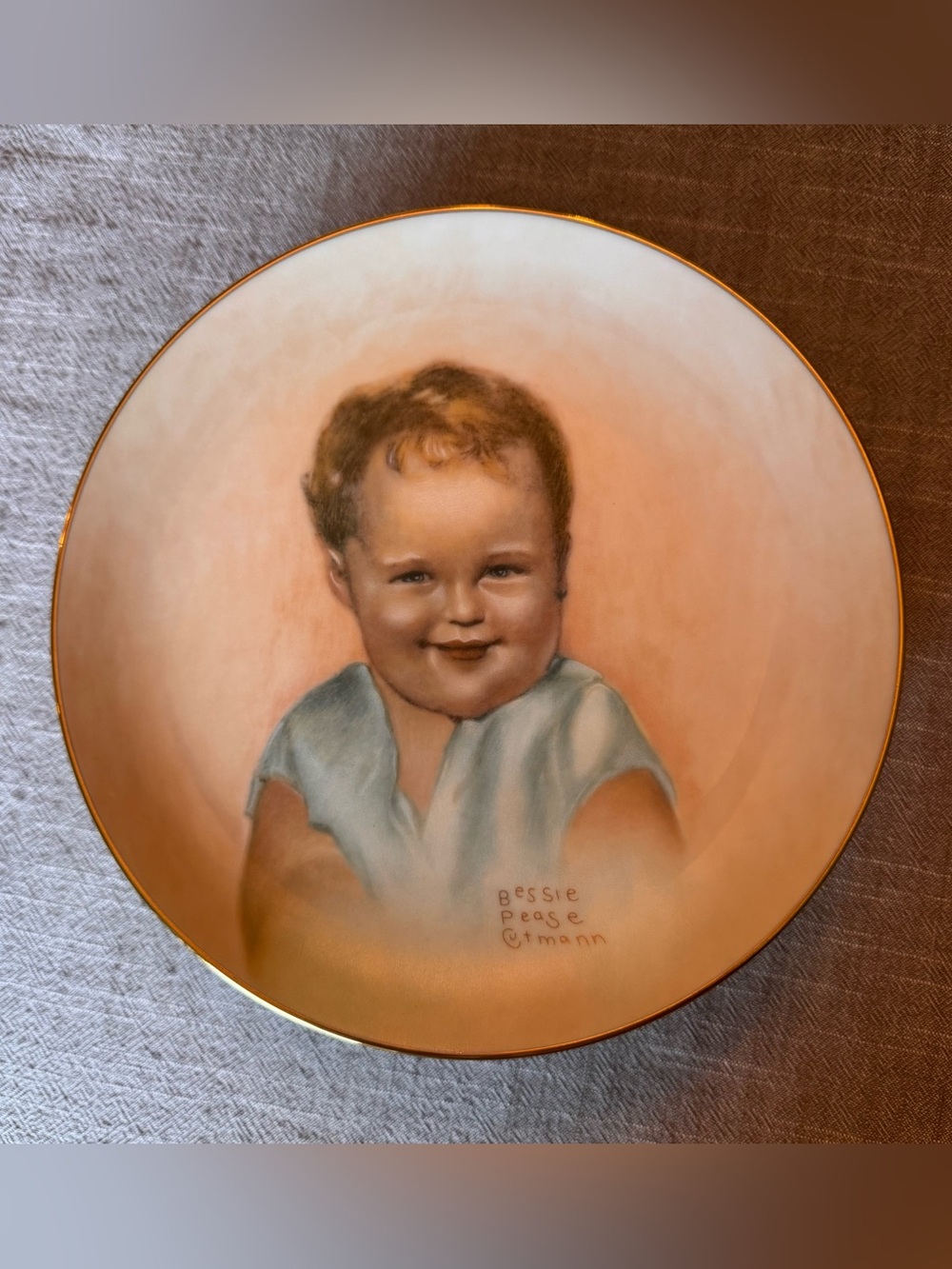 Bessie Pease Gutmann Bundles of Joy Collector Plate ‘Billy’ 1987 Vintage
